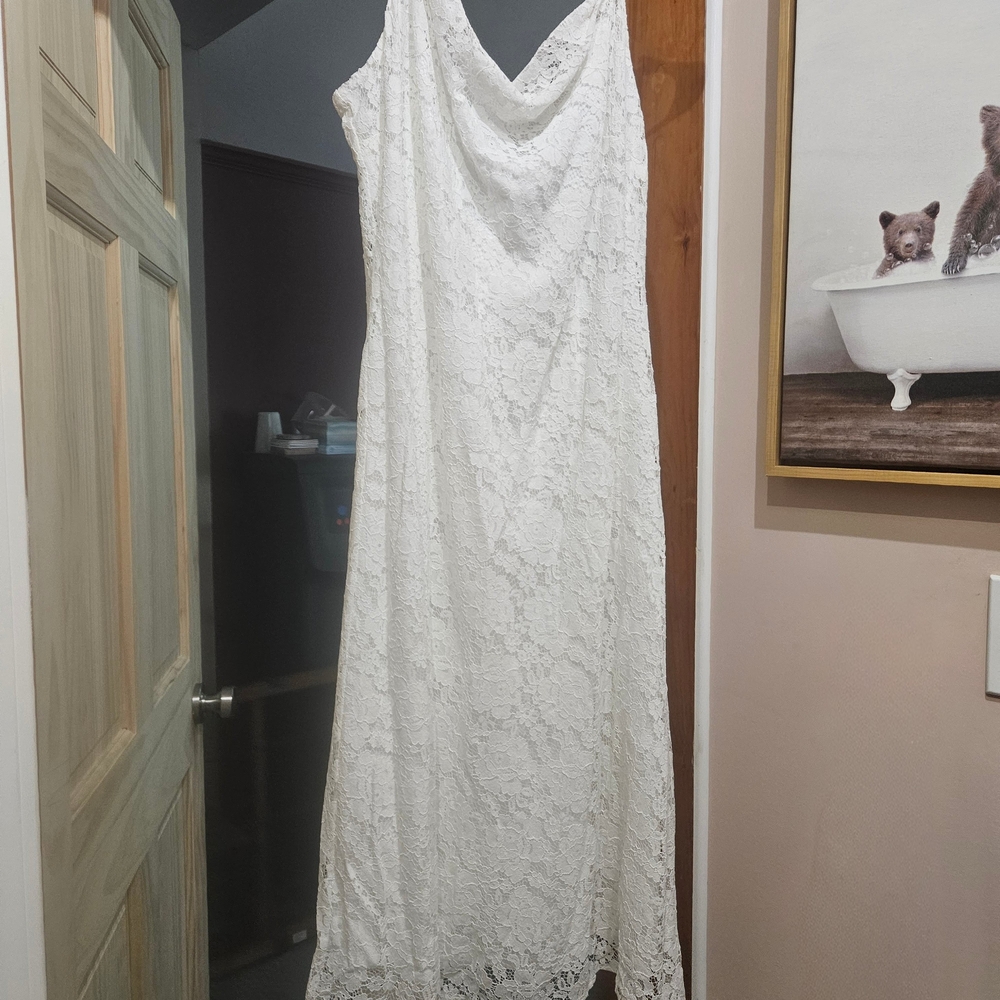 NWT 1 STATE White Lace Dress